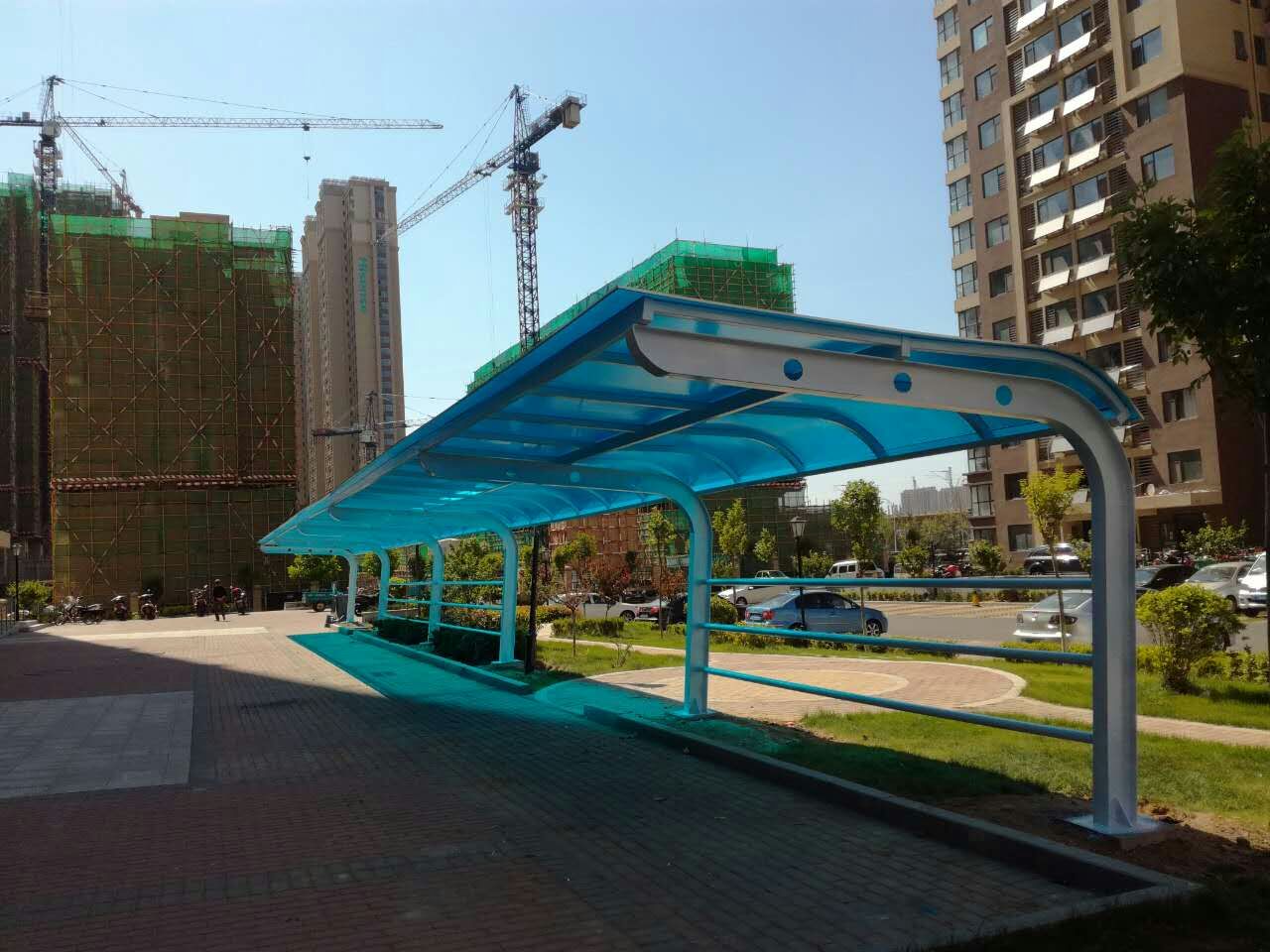 山东膜结构充电桩车棚供应厂家